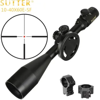 SUTTER 10-40x60E-SF Scopes Glass Etched Reticle Riflescope Red Illuminated Large Hand Wheel Lock Hunting Shooting Rifle Scope
SUTTER 10-40x60E-SF Scopes Glass Etched Reticle Riflescope Red Illuminated Large Hand Wheel Lock Hunting Shooting Rifle Scope