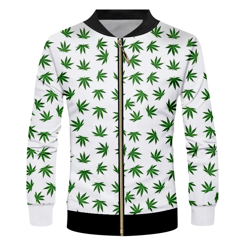 Street Style Hipster Zip Baseball Jackets Men's Green Weed Leaves Zipper Coat 3D Print Sportswear Unisex Clothing Custom S-6XL
Street Style Hipster Zip Baseball Jackets Men's Green Weed Leaves Zipper Coat 3D Print Sportswear Unisex Clothing Custom S-6XL