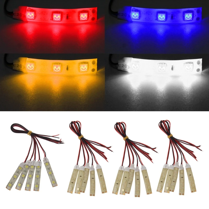 5Pcs Waterproof SMD 5050 3 LED Flexible Strip Light Lamp DC 12V Decorative Lamp IP65 Atmosphere Lamp
5Pcs Waterproof SMD 5050 3 LED Flexible Strip Light Lamp DC 12V Decorative Lamp IP65 Atmosphere Lamp