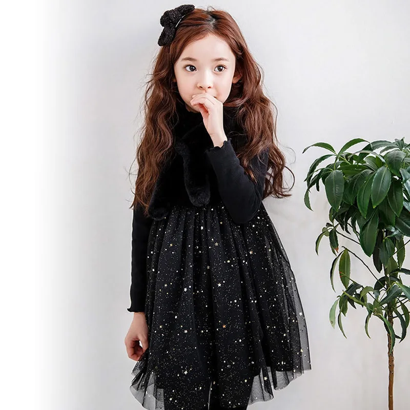 Autumn Girls Dress Long Sleeve Children Vestidos 2018 New Star Sequined Black Kids Mesh Girls Dresses RT282
Autumn Girls Dress Long Sleeve Children Vestidos 2018 New Star Sequined Black Kids Mesh Girls Dresses RT282