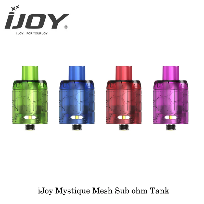 

(15pcs/lot) Electronic Cigarette iJoy Mystique Mesh Sub ohm Tank 3.0ml 24mm Diameter 0.15ohm Mesh Coil 510 Thread Vape Vaporizer