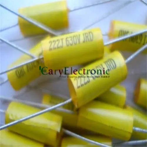 Wholesale 50pcs long leads yellow Axial Polyester Film Capacitors electronics 0.0022uF 630V fr tube amp audio free shipping
Wholesale 50pcs long leads yellow Axial Polyester Film Capacitors electronics 0.0022uF 630V fr tube amp audio free shipping