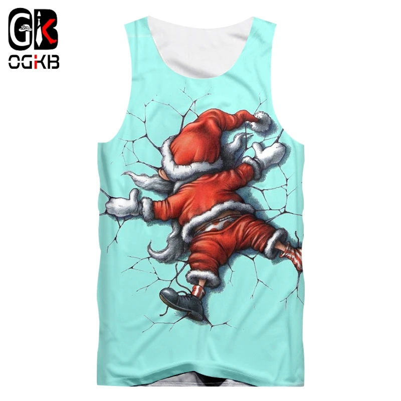 OGKB Man New Winter Christman Vest 3D Printed Santa Claus Lovely O-neck Tank Top Funny Big Size 5XL 6XL Habiliment Men's
OGKB Man New Winter Christman Vest 3D Printed Santa Claus Lovely O-neck Tank Top Funny Big Size 5XL 6XL Habiliment Men's