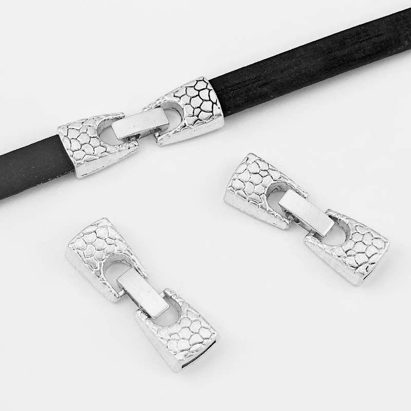 5Sets Antique 10mm Flat Snakeskin Clip Snap Clasp For 10x2mm Flat Leather Cord Bracelet Jewelry Findings Accessories
5Sets Antique 10mm Flat Snakeskin Clip Snap Clasp For 10x2mm Flat Leather Cord Bracelet Jewelry Findings Accessories