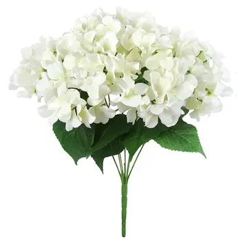 Best Artificial Flowers Silk 7 Big Head Hydrangea Bouquet for Wedding, Room, Home, Hotel, Party Decoration and Holiday Gift Wh
Best Artificial Flowers Silk 7 Big Head Hydrangea Bouquet for Wedding, Room, Home, Hotel, Party Decoration and Holiday Gift Wh