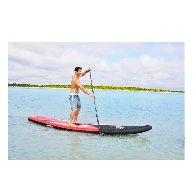 Red surfboard stand up Red surfboard stand up