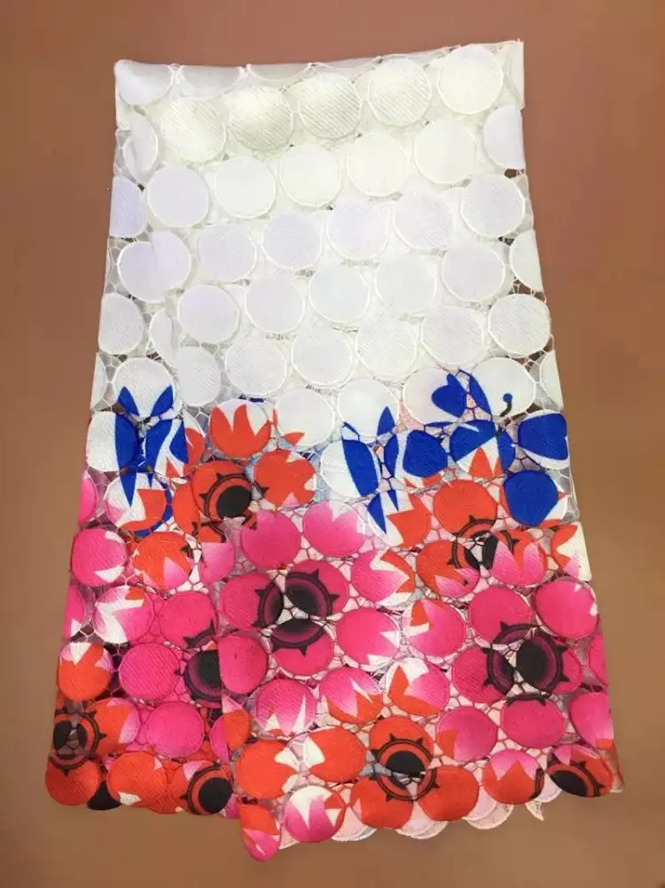High Quality Colorful African Guipure Lace Fabric Design 5 Yards/Lot Cheap Price African cord lace latest J20Y
High Quality Colorful African Guipure Lace Fabric Design 5 Yards/Lot Cheap Price African cord lace latest J20Y