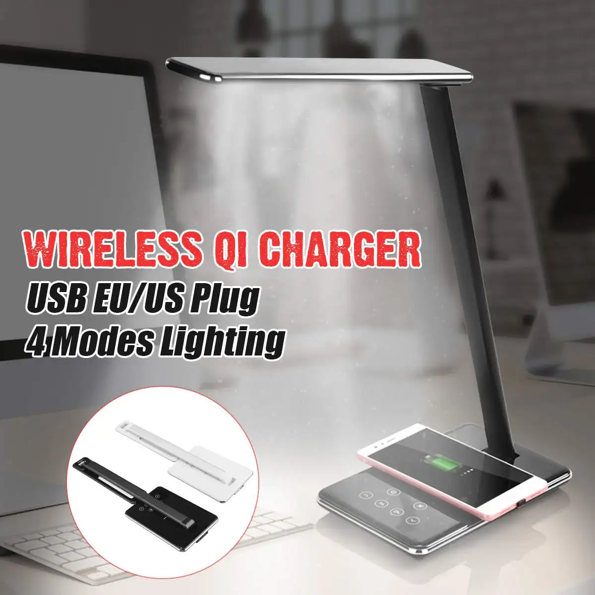 48 LED Lamp Qi Wireless Charger Pad Charger For iPhone 8 X R XS MAS Foldable Table Desktop Desk LED Light Fast Wireless Charger
48 LED Lamp Qi Wireless Charger Pad Charger For iPhone 8 X R XS MAS Foldable Table Desktop Desk LED Light Fast Wireless Charger