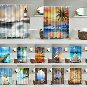3d Seascape Pattern Polyester Bath Shower Curtains High Quality Waterproof Fabric Bathroom Screen Home Decor Shower Curtain Set
3d Seascape Pattern Polyester Bath Shower Curtains High Quality Waterproof Fabric Bathroom Screen Home Decor Shower Curtain Set