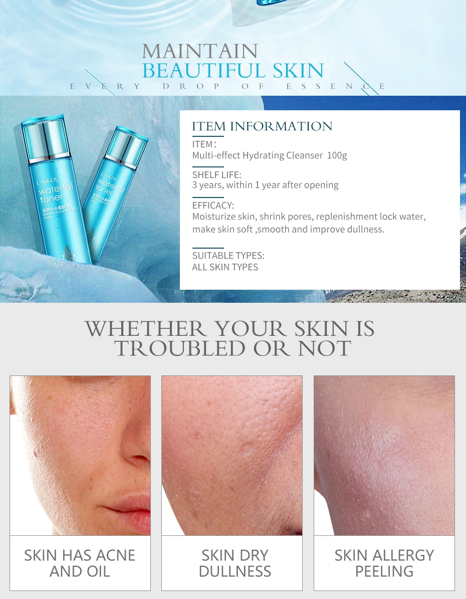 Hydrating facial cleanser