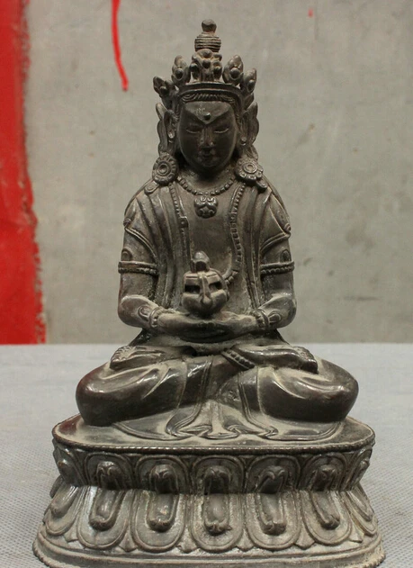 huij 006945 Chinese Classica Pure Bronze Longevity Kwan-Yin God Amitayus Buddha Statue Set
huij 006945 Chinese Classica Pure Bronze Longevity Kwan-Yin God Amitayus Buddha Statue Set