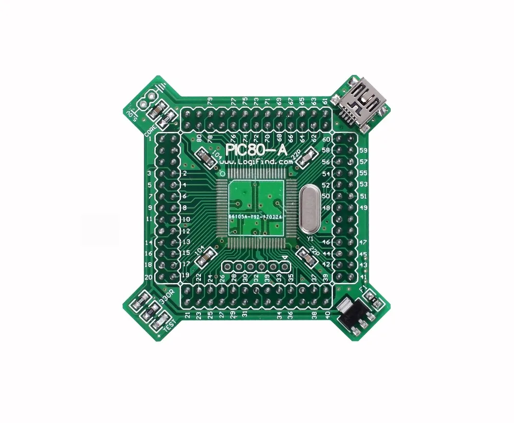 DsPIC PIC32 PIC24 MCU development board core board PIC80-A semi-finished products without SCM
DsPIC PIC32 PIC24 MCU development board core board PIC80-A semi-finished products without SCM