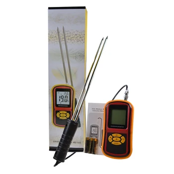 GM640 Food moisture meter Grain LCD Moisture Meter for Corn Wheat Rice Bean Temperature Humidity Tester Monitor +Long probe 
GM640 Food moisture meter Grain LCD Moisture Meter for Corn Wheat Rice Bean Temperature Humidity Tester Monitor +Long probe