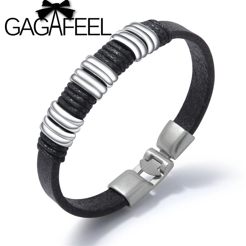 Men PU Leather Bracelet Boys Hand-woven 2019 New Arrival Zinc Alloy Bangle Black Punk Style Male Bracelets Jewelry Gifts
Men PU Leather Bracelet Boys Hand-woven 2019 New Arrival Zinc Alloy Bangle Black Punk Style Male Bracelets Jewelry Gifts