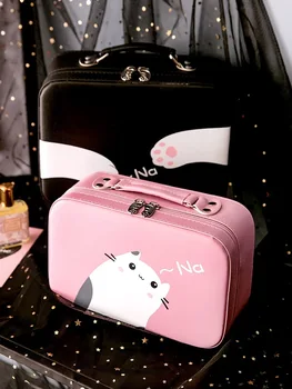Functional Cosmetic Bag Women Fashion PU Leather Travel Necessaries Organizer Toiletry Bag Bath Wash Make up Box
Functional Cosmetic Bag Women Fashion PU Leather Travel Necessaries Organizer Toiletry Bag Bath Wash Make up Box