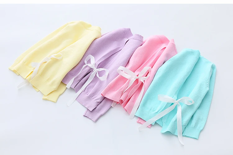 2018 Autumn Spring 2-10 Years Old Gift Children'S Clothing O-Neck Long Sleeve Candy Color Knitted Kids Baby Girls Sweater (21)