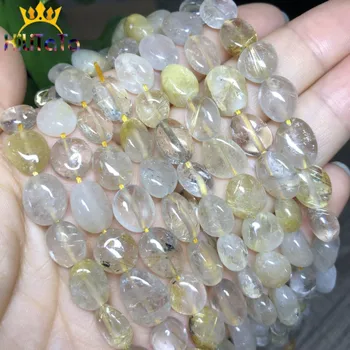 8-10mm Irregular Natural Gold Rutilated Quartz Beads Smooth Loose Spacer Stone Beads For Jewelry Making 15''Strand DIY Bracelets
8-10mm Irregular Natural Gold Rutilated Quartz Beads Smooth Loose Spacer Stone Beads For Jewelry Making 15''Strand DIY Bracelets