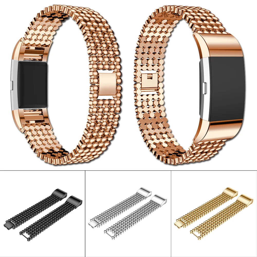 Metal Bands for Fitbit Charge 2 Tracker Replacement Magnet Strap Charge 2 Bead Stainless Steel Watch Band Fashion Bracelet
Metal Bands for Fitbit Charge 2 Tracker Replacement Magnet Strap Charge 2 Bead Stainless Steel Watch Band Fashion Bracelet