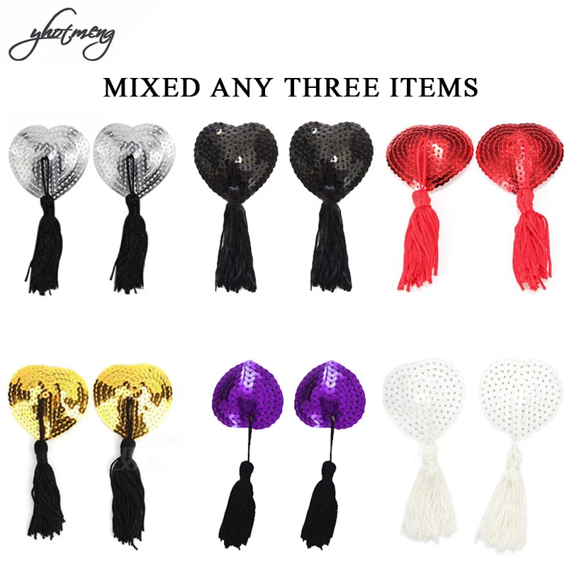 Yhotmeng New intimates 3 Pair Sexy Pasties Stickers Women Lingerie Sequin Tassel Breast Bra Nipple Cover Lingerie Accessories
Yhotmeng New intimates 3 Pair Sexy Pasties Stickers Women Lingerie Sequin Tassel Breast Bra Nipple Cover Lingerie Accessories