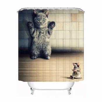 Custom Lovely Cat Tiger Waterproof Shower Curtain Home Bath Bathroom s Hooks Polyester Fabric Multi Sizes#0421-Sina-14
Custom Lovely Cat Tiger Waterproof Shower Curtain Home Bath Bathroom s Hooks Polyester Fabric Multi Sizes#0421-Sina-14