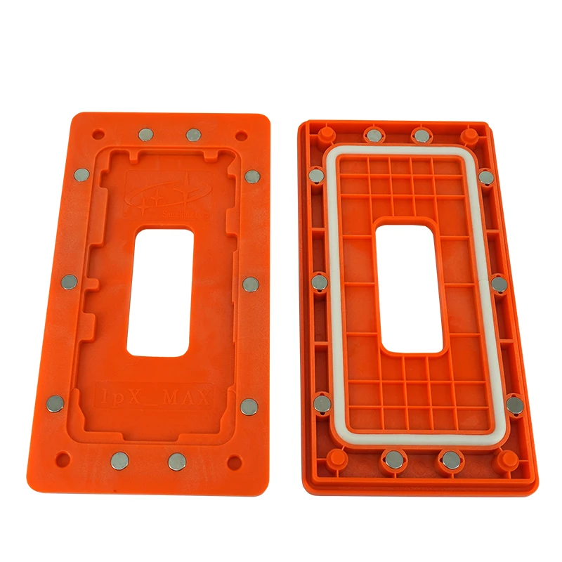sameking orange magnet frame mold for iphone X/XS/xs max frame and lcd clamping together 2pcs per lot
sameking orange magnet frame mold for iphone X/XS/xs max frame and lcd clamping together 2pcs per lot