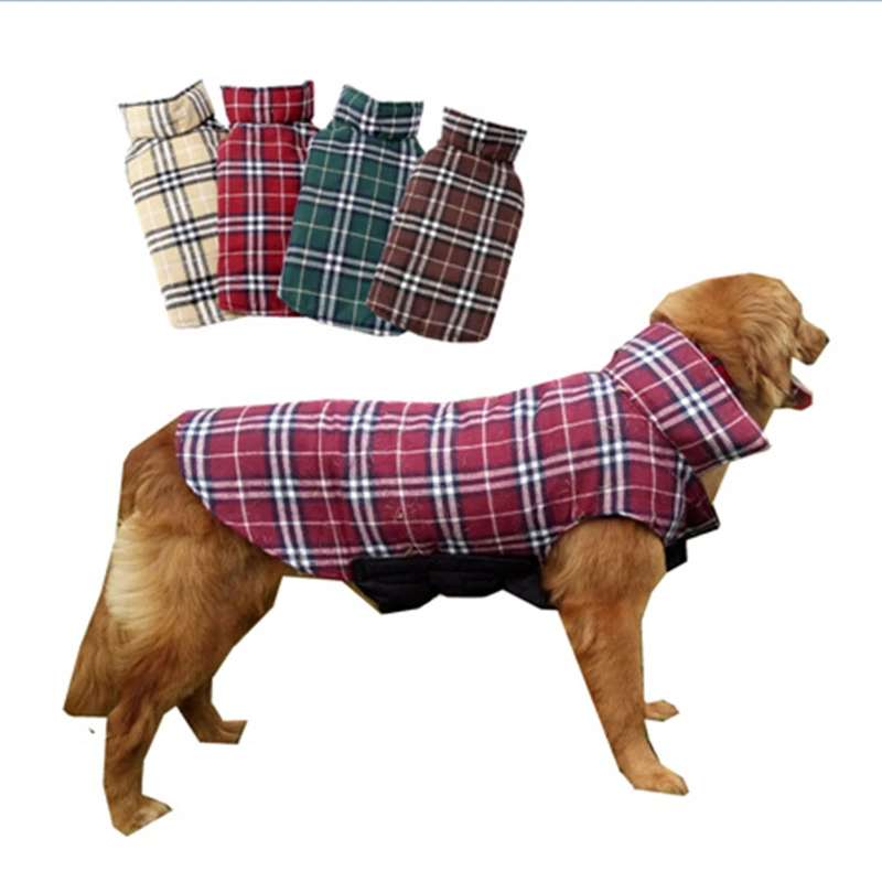 Warm Waterproof Reversible Dog Double-sided Jacket Plaid autumn Winter Dog Coats Pet Outdoor Clothes Elastic Small to Large Dog
Warm Waterproof Reversible Dog Double-sided Jacket Plaid autumn Winter Dog Coats Pet Outdoor Clothes Elastic Small to Large Dog