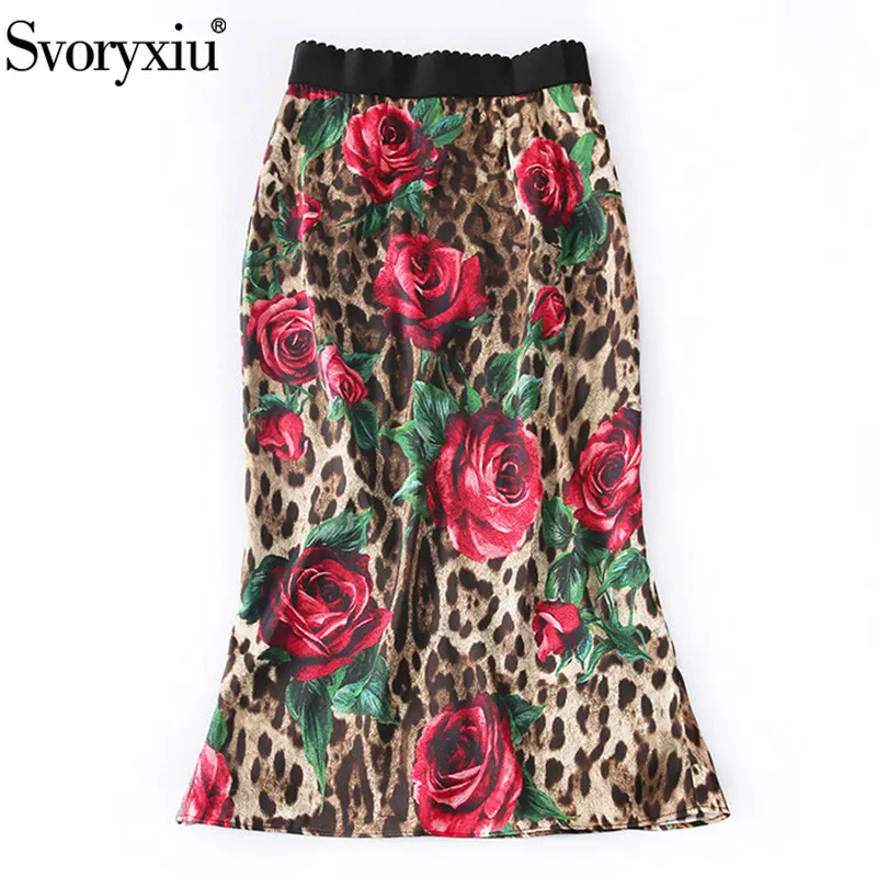 Svoryxiu 2019 Runway Designer Summer Party Silk Skirts Women's Vintage Rose Leopard Printed Package Buttocks Long Skirts
Svoryxiu 2019 Runway Designer Summer Party Silk Skirts Women's Vintage Rose Leopard Printed Package Buttocks Long Skirts