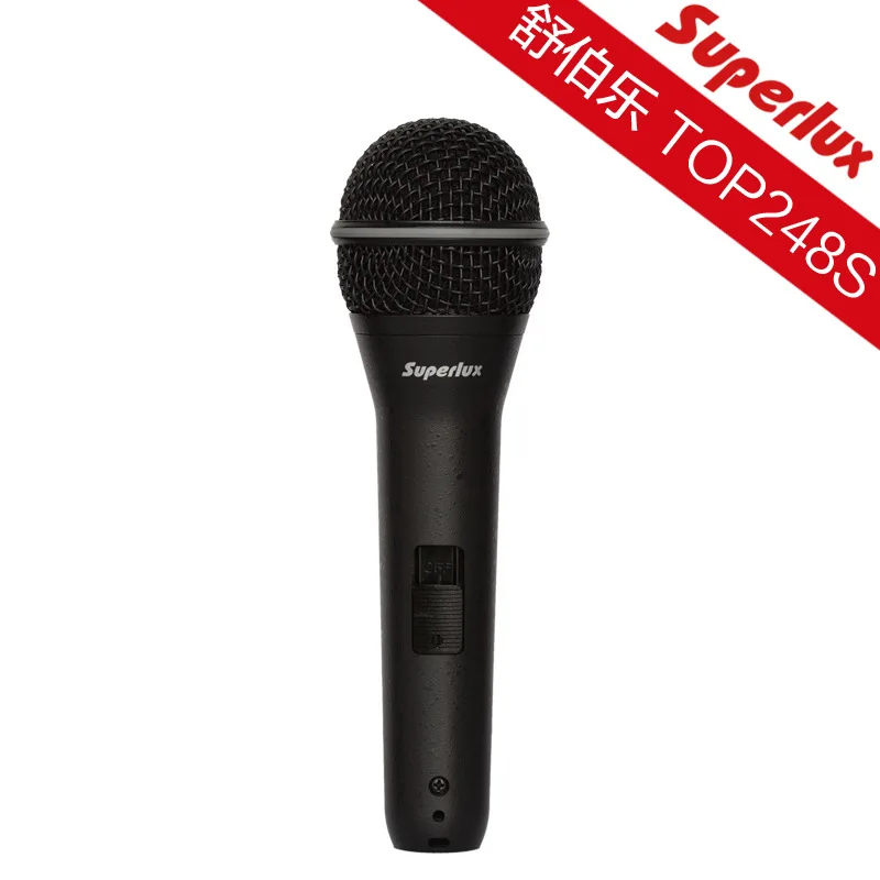 Top Quality Superlux TOP248S handheld Vocal Microphone for on stage performance unidirectional dynamic mic With switch
Top Quality Superlux TOP248S handheld Vocal Microphone for on stage performance unidirectional dynamic mic With switch