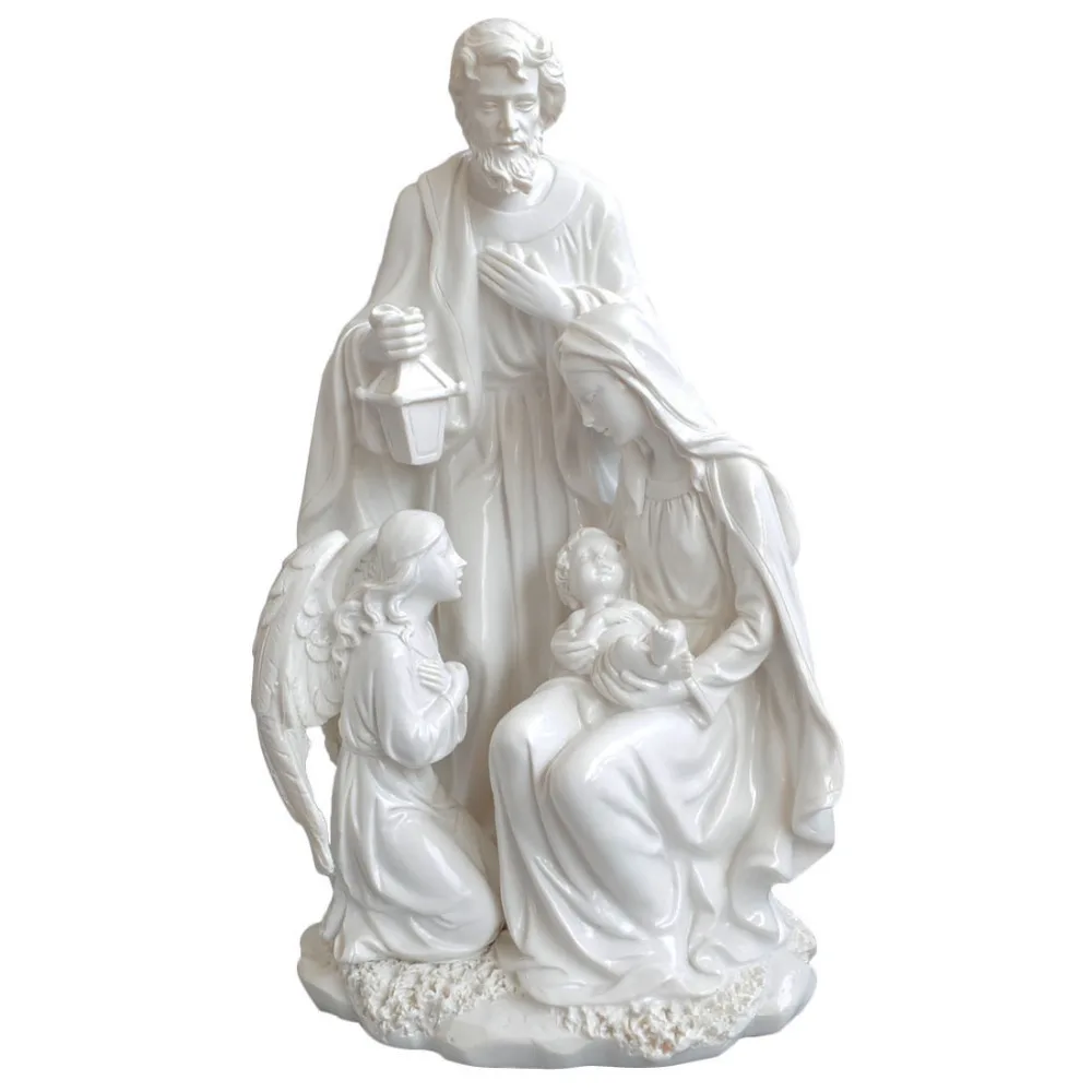 Christmas Gift Home Decoration Accessories Holy Family With Angel Statue Jesus Nativity Figurine Decorative Figurines 10.8 inch
Christmas Gift Home Decoration Accessories Holy Family With Angel Statue Jesus Nativity Figurine Decorative Figurines 10.8 inch