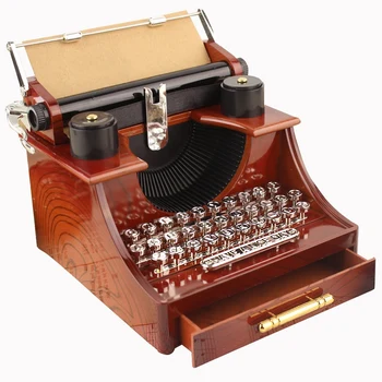 Home Retro Vintage Typewriter Music Box For Home Room Office Mechanical Decoration Kids Retro Music Box
Home Retro Vintage Typewriter Music Box For Home Room Office Mechanical Decoration Kids Retro Music Box