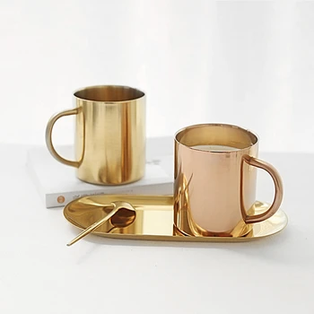 Gold/Brass Plated Stainless Steel Double Wall Cup For Wine & Tumbler Coffee #0622
Gold/Brass Plated Stainless Steel Double Wall Cup For Wine & Tumbler Coffee #0622