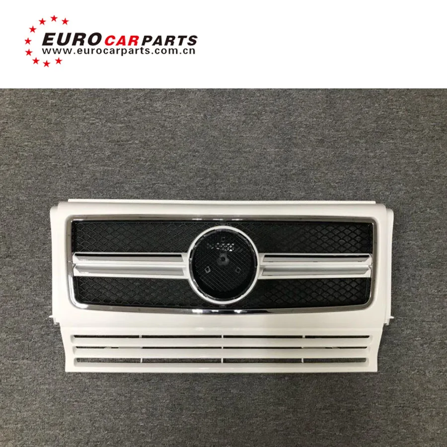 G wagon G class w463 front grill for G350 G400 G500 G55 to G63 G65 front ABS grille with black chrom and white colors
G wagon G class w463 front grill for G350 G400 G500 G55 to G63 G65 front ABS grille with black chrom and white colors