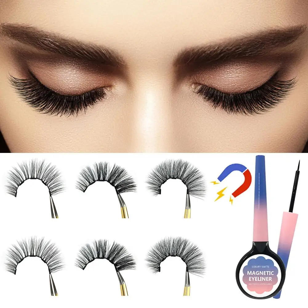 Magnetic Eyelashes Natural Look Thin and Reusable Magnet False Eyelash with Eyeliner
Magnetic Eyelashes Natural Look Thin and Reusable Magnet False Eyelash with Eyeliner