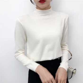 Autumn/winter 2019 short style of half turtleneck sweater women's long sleeve knit sweater Korean version cheap wholesale YF144
Autumn/winter 2019 short style of half turtleneck sweater women's long sleeve knit sweater Korean version cheap wholesale YF144