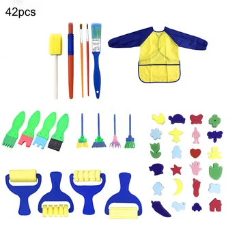 42 Pcs /lot Kids Funny Early Learning Sponge Painting Brushes Kit Paint Craft Brushes
42 Pcs /lot Kids Funny Early Learning Sponge Painting Brushes Kit Paint Craft Brushes