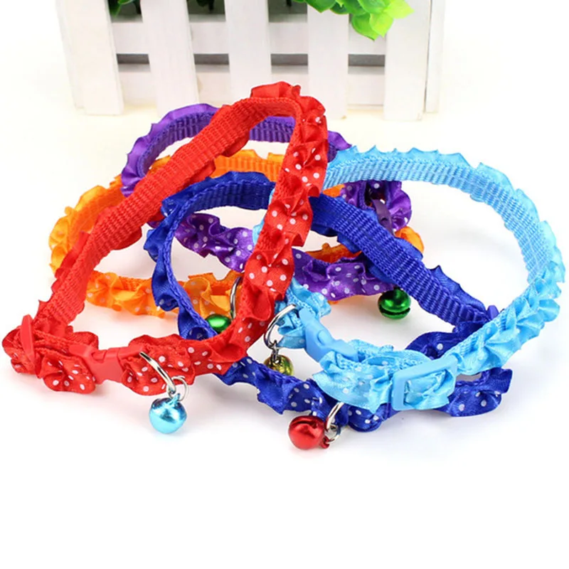 Pet Cat Collar Leads With Bells Colorful Puppy Dog Collar Cat Collar Supplies Nylon and Lace Decoration Cat Supply
Pet Cat Collar Leads With Bells Colorful Puppy Dog Collar Cat Collar Supplies Nylon and Lace Decoration Cat Supply