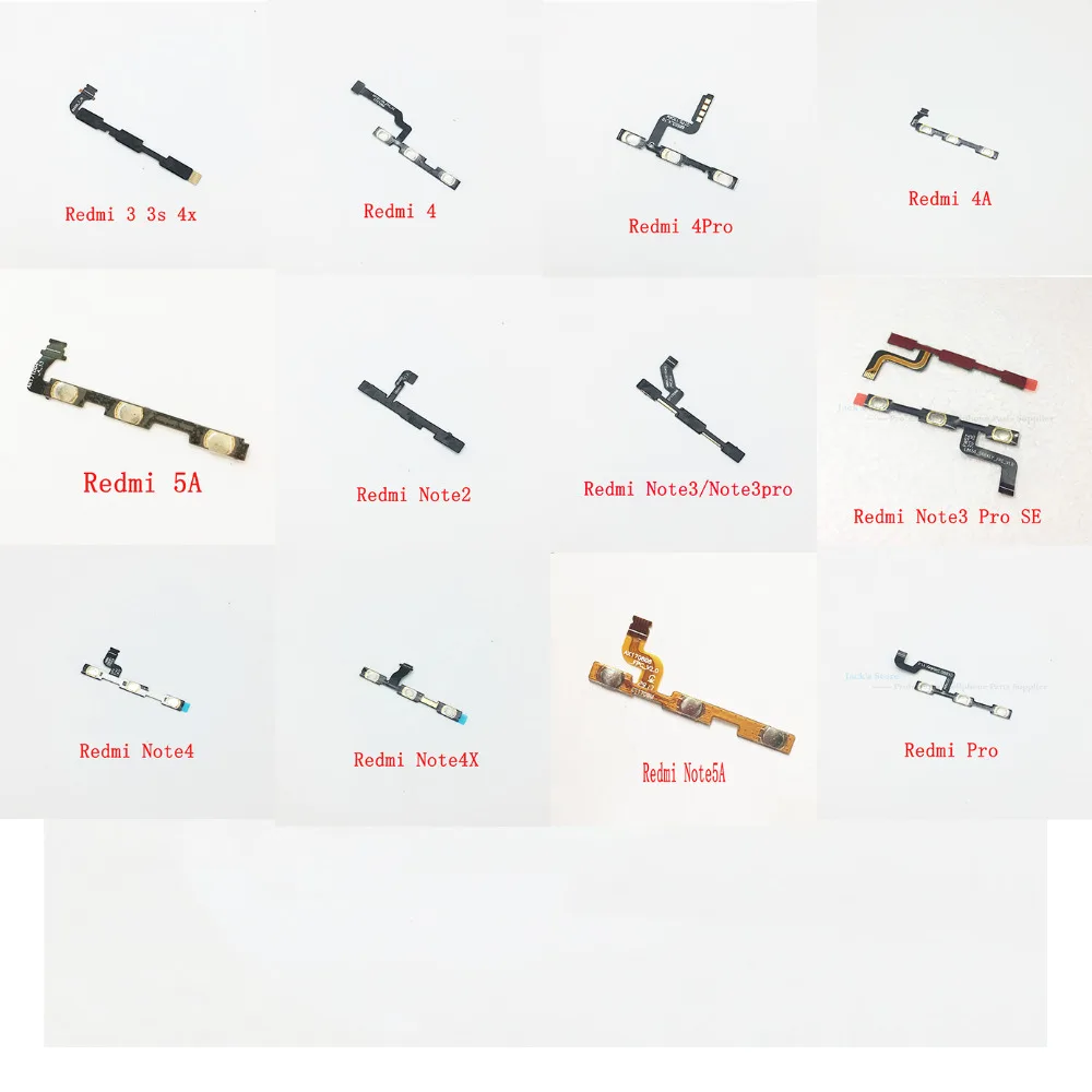 For Xiaomi Redmi 3 3S 4 Pro 4X 5 Plus 5A Power Volume Button Flex Cables Note 3 SE 4 4X 5A Side Switch on off Key Keypads
For Xiaomi Redmi 3 3S 4 Pro 4X 5 Plus 5A Power Volume Button Flex Cables Note 3 SE 4 4X 5A Side Switch on off Key Keypads