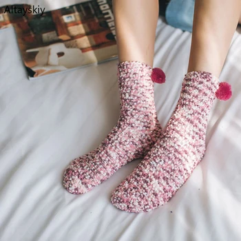 Socks Women Pompom Harajuku Ladies Elegant Indoor Terry Floor Female Warm Soft All-match Korean Style High-quality Womens Girl
Socks Women Pompom Harajuku Ladies Elegant Indoor Terry Floor Female Warm Soft All-match Korean Style High-quality Womens Girl