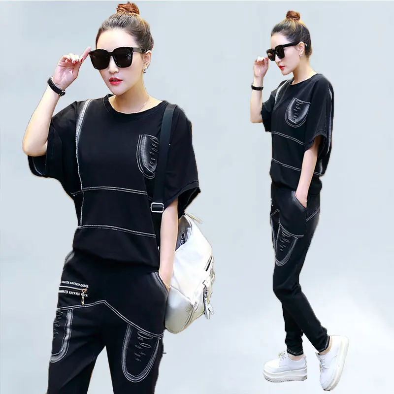 Spring Summer Women Denim Set 2019 plus size 2 piece set Female Coat Harem Pants Loose Casual Fashion Ladies Two Pieces Set 5XL
Spring Summer Women Denim Set 2019 plus size 2 piece set Female Coat Harem Pants Loose Casual Fashion Ladies Two Pieces Set 5XL