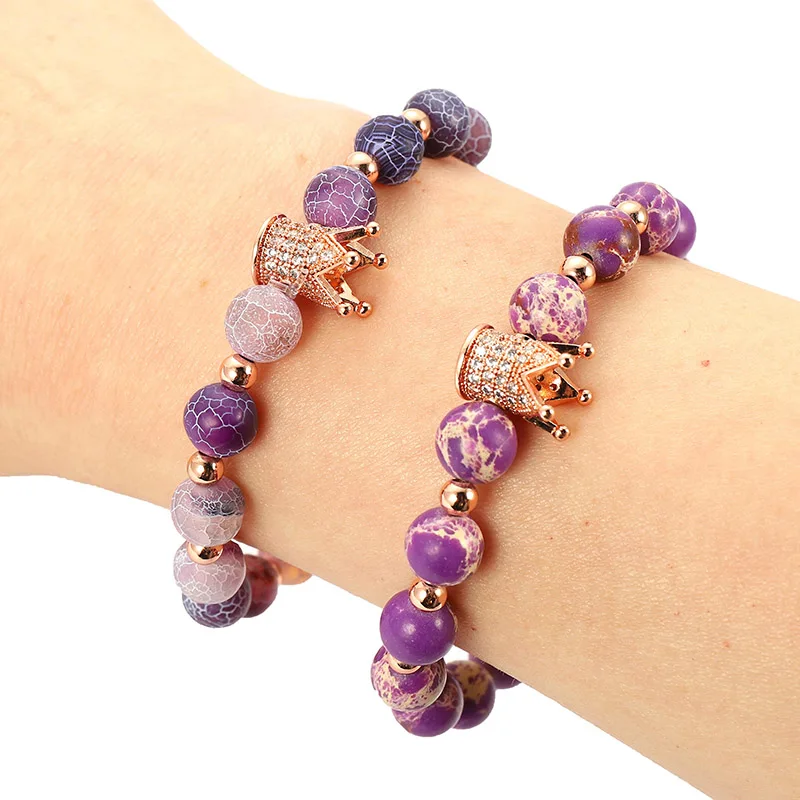 Hot Sale Multi-color CZ Zirconia Gold King Crown Bracelet Tiger Eye/Matte Stone Bead Bracelet For Women Men Jewelry Gifts
Hot Sale Multi-color CZ Zirconia Gold King Crown Bracelet Tiger Eye/Matte Stone Bead Bracelet For Women Men Jewelry Gifts