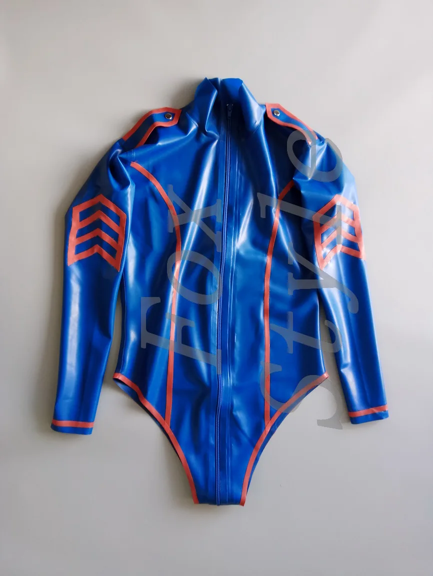 rubber latex police uniform teddies bodysuits (including stocking) in dark blue and red
rubber latex police uniform teddies bodysuits (including stocking) in dark blue and red