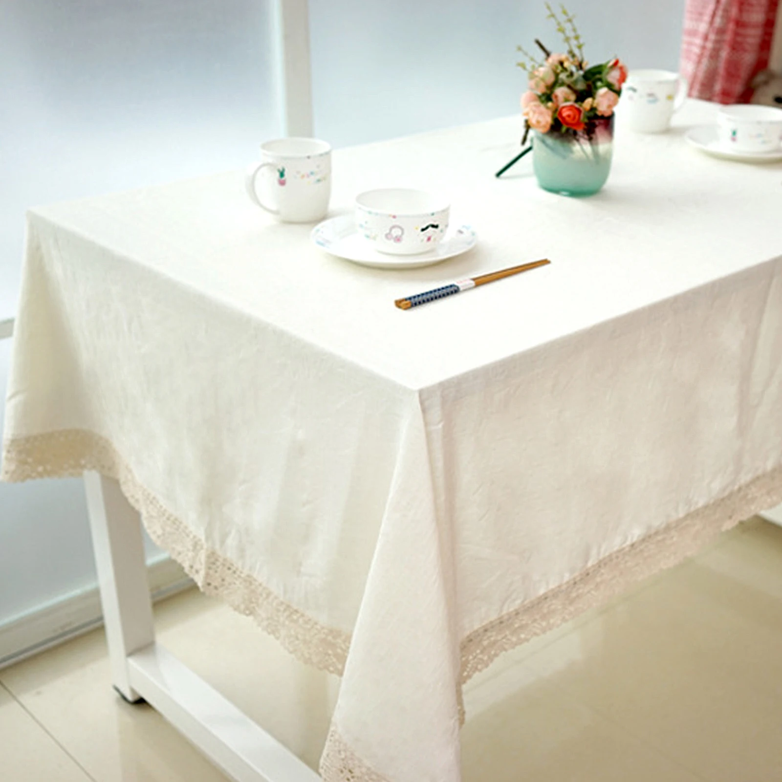 Modern Cotton Linen Rectangular tablecloth with lace Edge Dust proof dining table cover banquet Home Textile Solid Tablecloth
Modern Cotton Linen Rectangular tablecloth with lace Edge Dust proof dining table cover banquet Home Textile Solid Tablecloth