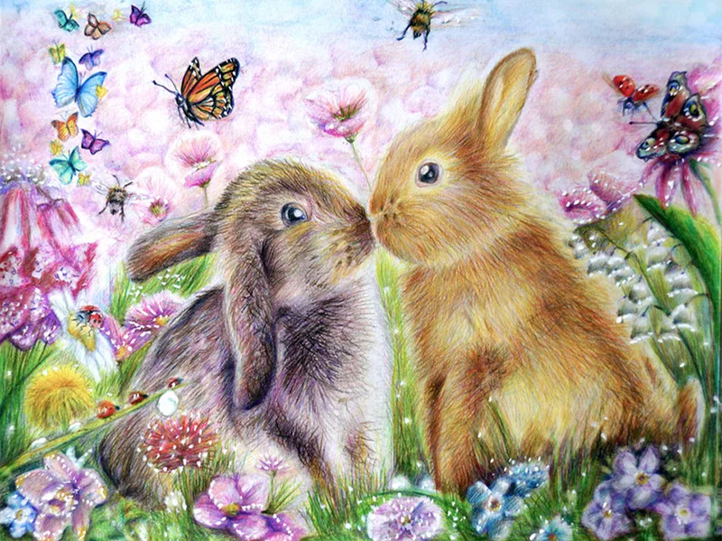 5D Diamond Painting full Set Rabbits Couple Round Rhinestone Picture Embroidery Sale Diamond Mosaic animals Home Decor Drop Ship
5D Diamond Painting full Set Rabbits Couple Round Rhinestone Picture Embroidery Sale Diamond Mosaic animals Home Decor Drop Ship