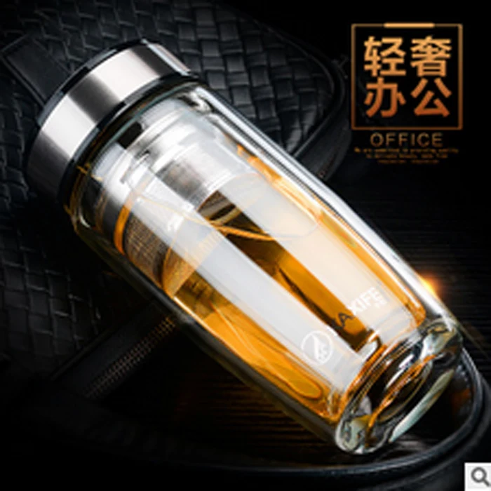 380ML Double Layer Glass Tea Water Coffee water glass Portable Business Tumbler Glass Filter Office glass Bottles
380ML Double Layer Glass Tea Water Coffee water glass Portable Business Tumbler Glass Filter Office glass Bottles