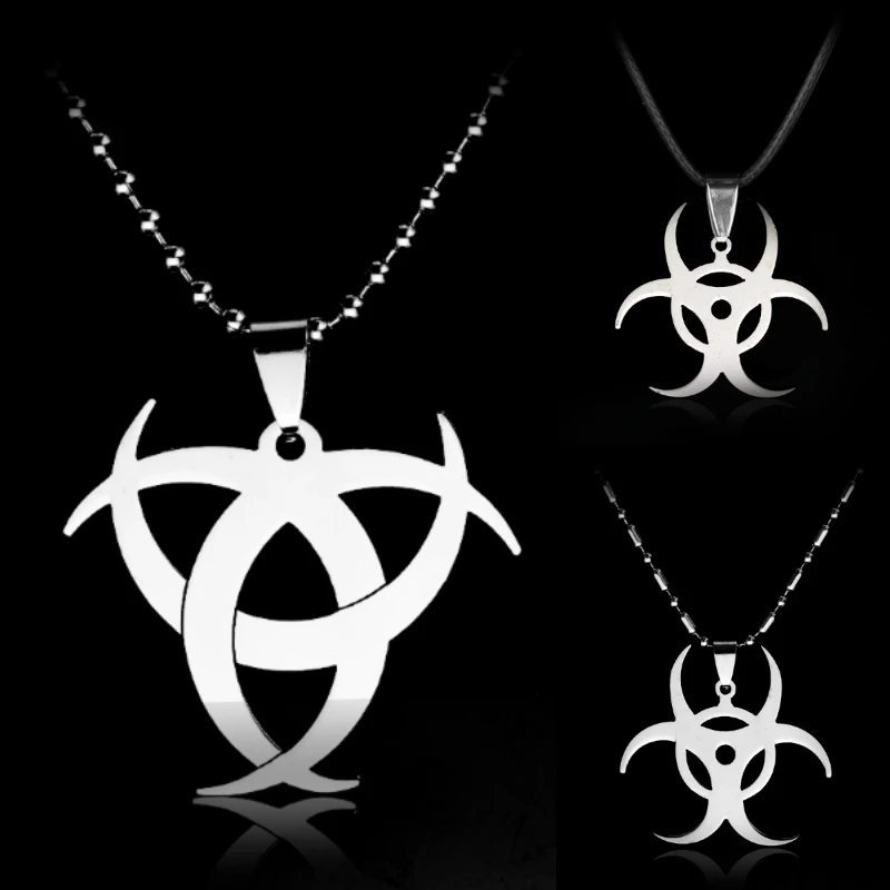 Fashion Resident Evil Movie Punk Stainless Steel Leather Chain Ball Pendants & Necklaces LOGO Accessories Necklace
Fashion Resident Evil Movie Punk Stainless Steel Leather Chain Ball Pendants & Necklaces LOGO Accessories Necklace