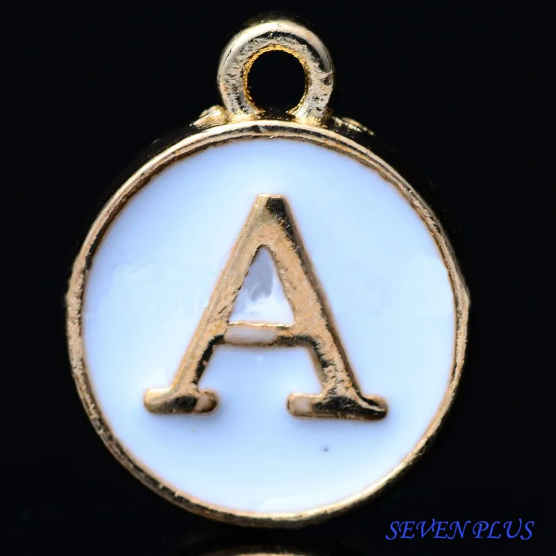 High Quality 10 Pieces/Lot 12mm*14mm Delicate Gold color Double-face White Enamel 26 Letters Alphabet Initial Charms ( T to Z )
High Quality 10 Pieces/Lot 12mm*14mm Delicate Gold color Double-face White Enamel 26 Letters Alphabet Initial Charms ( T to Z )