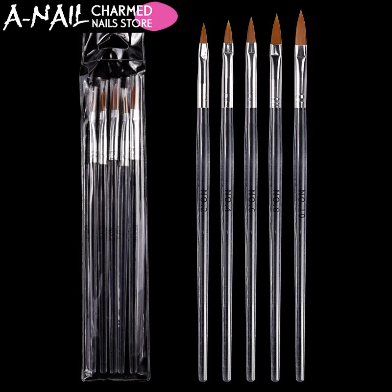 5pcs/set 11/13/15/17/19mm Nail art brush Carving Painting Acrylic Nail Pen Drawing UV Gel polish pen Manicure Nail art Tools
5pcs/set 11/13/15/17/19mm Nail art brush Carving Painting Acrylic Nail Pen Drawing UV Gel polish pen Manicure Nail art Tools