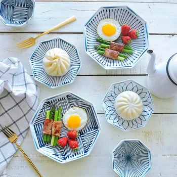 1pc Geometeic Ceramic Dinner Plate Japanese Style Dinner Dishes Dinnerware Pasta Plate Rice Bowl Porcelain Dish
1pc Geometeic Ceramic Dinner Plate Japanese Style Dinner Dishes Dinnerware Pasta Plate Rice Bowl Porcelain Dish
