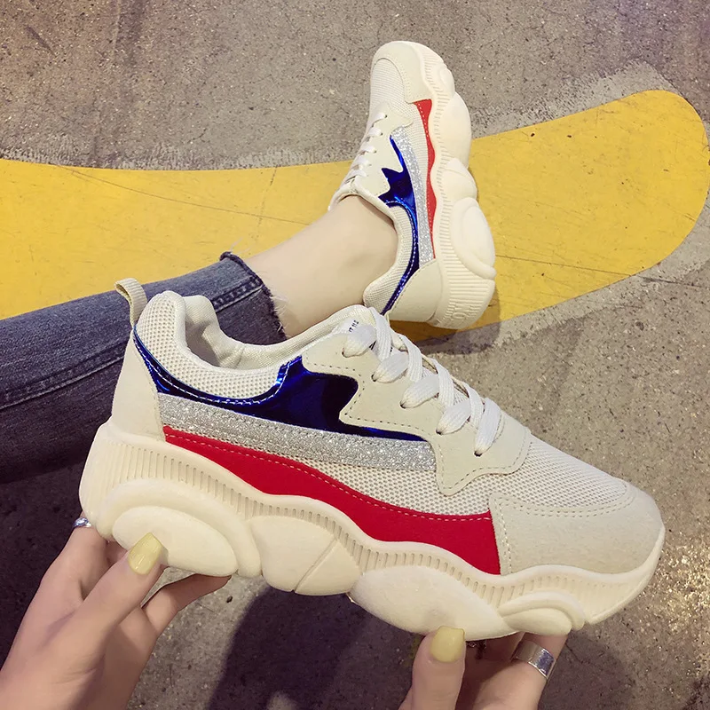 Breathable Mesh Casual Sports Shoes Sneakers Women Running Shoes Fashion Non Slip Platform Shoes Ladies Vulcanized Old Dad Shoes
Breathable Mesh Casual Sports Shoes Sneakers Women Running Shoes Fashion Non Slip Platform Shoes Ladies Vulcanized Old Dad Shoes
