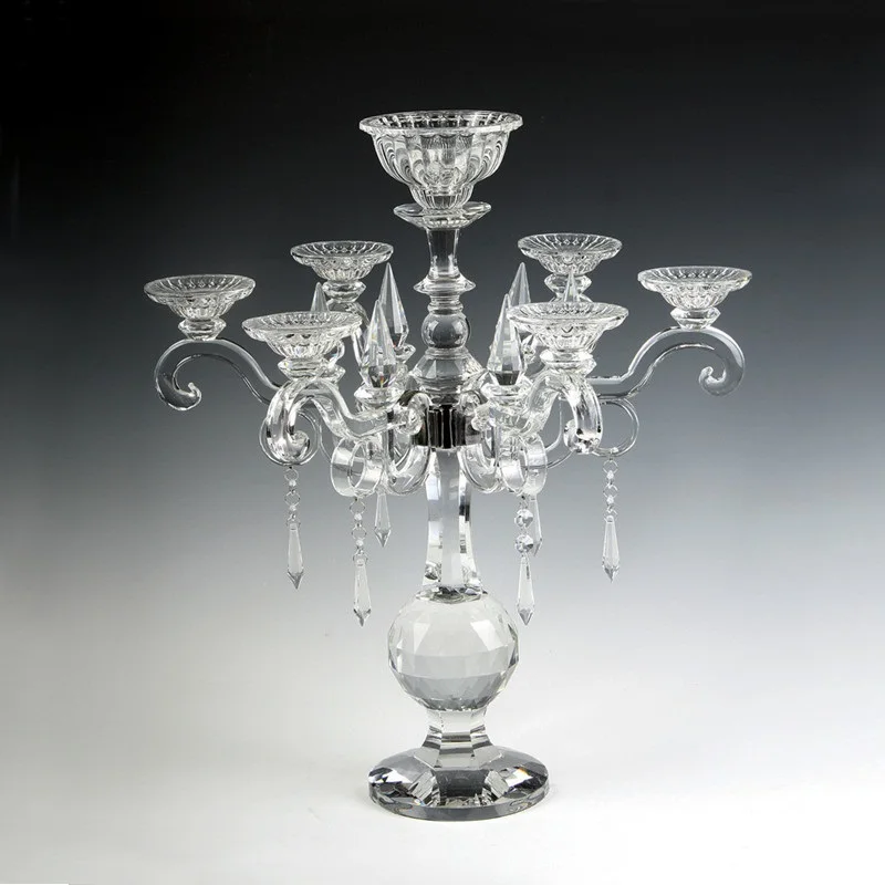 7 arms Crystal Wedding Candle holder Stand Glass Candlestick Candelabra for Table Decoration
7 arms Crystal Wedding Candle holder Stand Glass Candlestick Candelabra for Table Decoration